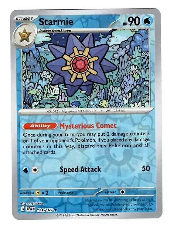 Amazon.com: Pokemon - Starmie 121/165 - Pokemon 151 - Reverse Foil